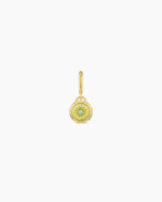 Birthstone Parker Charm || option::18K Gold Plated, Peridot - August