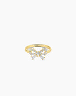 Fancy Bow Ring || option::18K Gold Plated