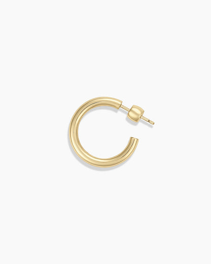 14K Gold Carter Hoops || option::14K Solid Gold, 20mm