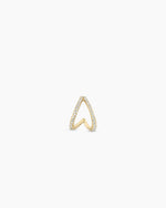Diamond Pavé Split Huggies || option::14K Solid Gold