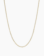 14K Gold Delicate Link Chain || option::14K Solid Gold