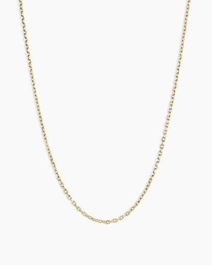 14K Gold Delicate Link Chain || option::14K Solid Gold