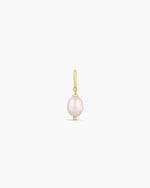 Pink Pearl Parker Charm || option::18K Gold Plated, Pink Freshwater Pearl