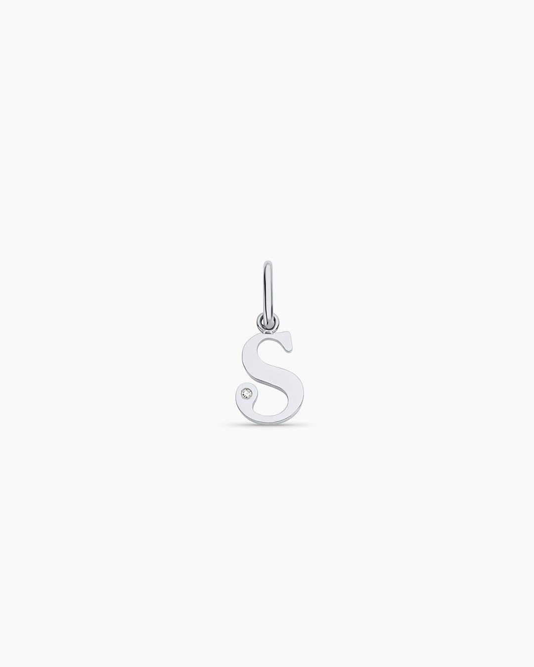 Diamond Vintage Alphabet Charm