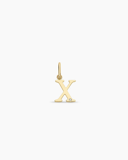 Diamond Vintage Alphabet Charm