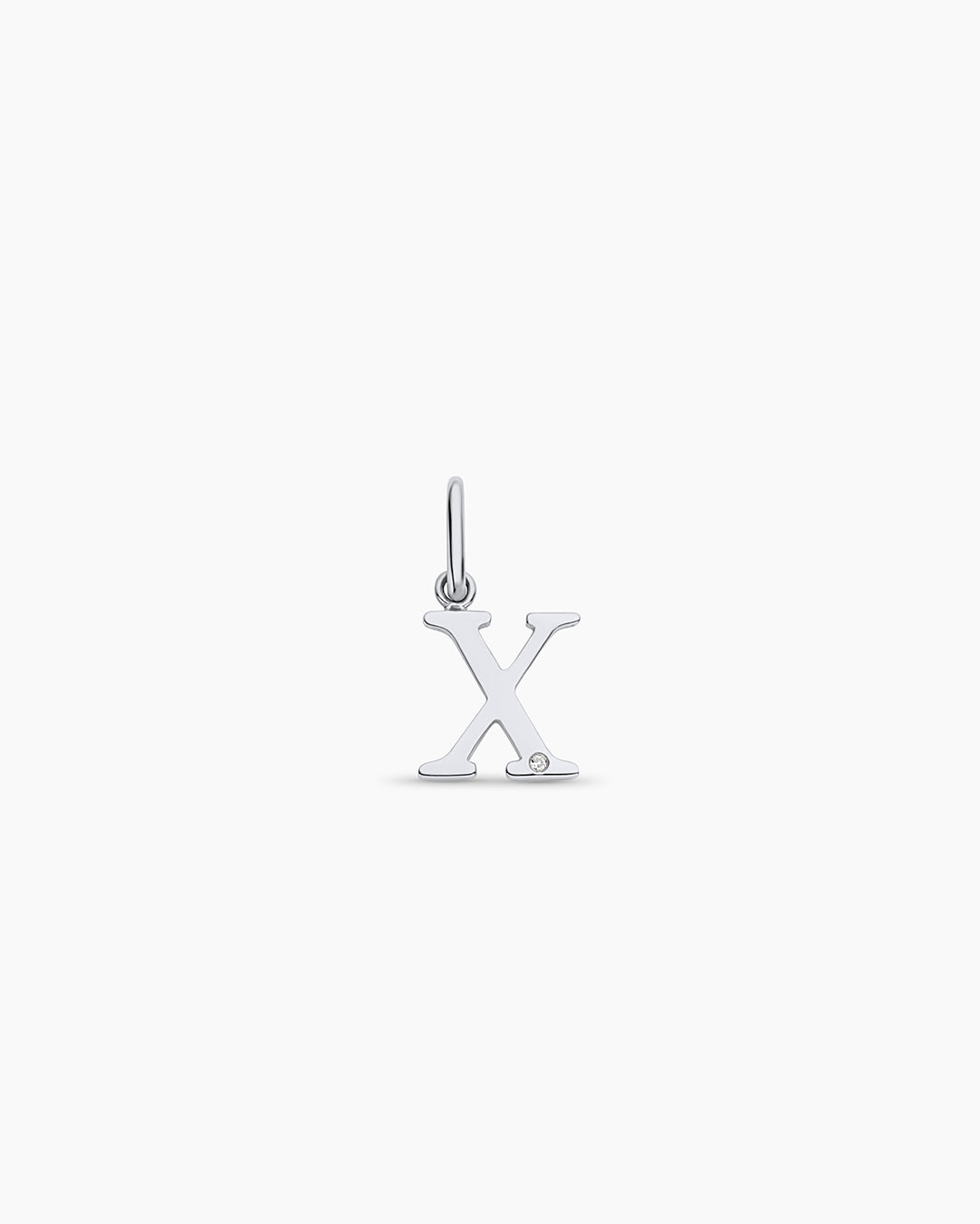 Diamond Vintage Alphabet Charm