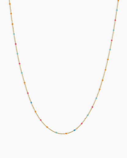 Capri Short Necklace || option::18K Gold Plated, Miami