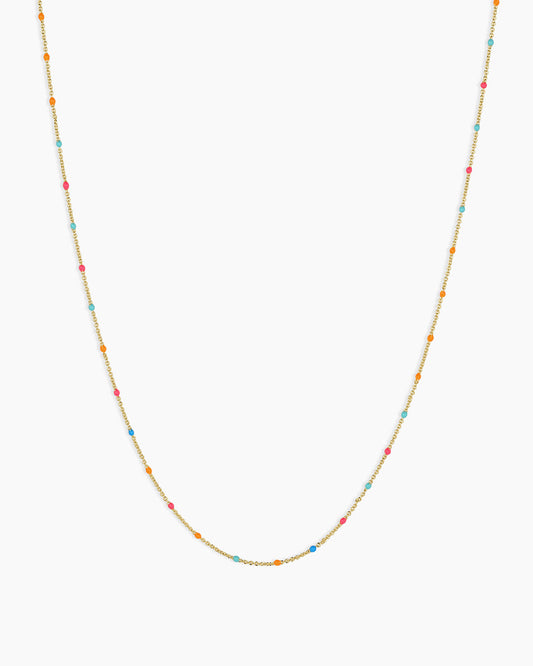 Capri Short Necklace || option::18K Gold Plated, Miami