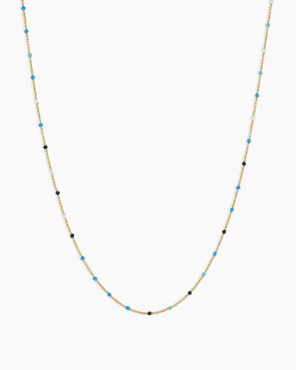 Capri Short Necklace || option::18K Gold Plated, Laguna