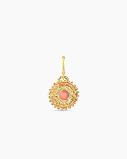 Sunstone Sun Parker Charm || option::18K Gold Plated