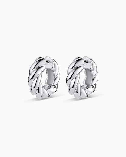 Crew Helium Hoops || option::Silver Plated