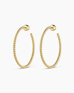Crew Large Hoops || option::18K Gold Plated