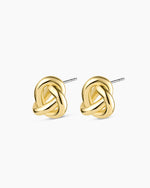 Infinity Knot Studs || option::18K Gold Plated
