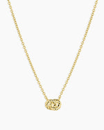 Crew Interlocking Necklace || option::18K Gold Plated