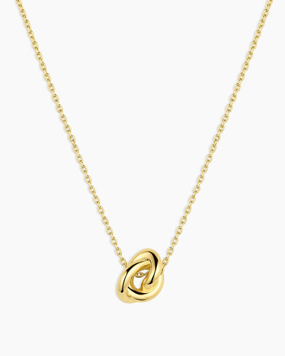 Infinity Knot Necklace || option::18K Gold Plated