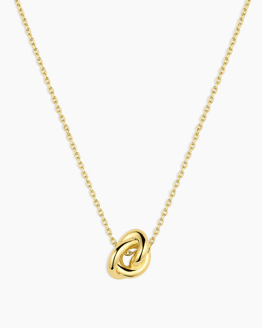 Infinity Knot Necklace || option::18K Gold Plated