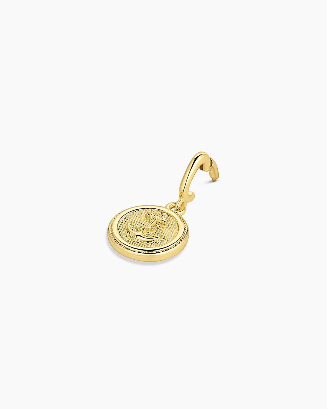 Anchor Coin Parker Charm || option::18K Gold Plated