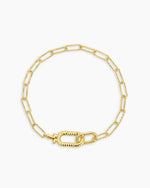 Crew Link Bracelet || option::18K Gold Plated