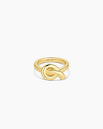 Infinity Knot Ring (size 5) || option::18K Gold Plated