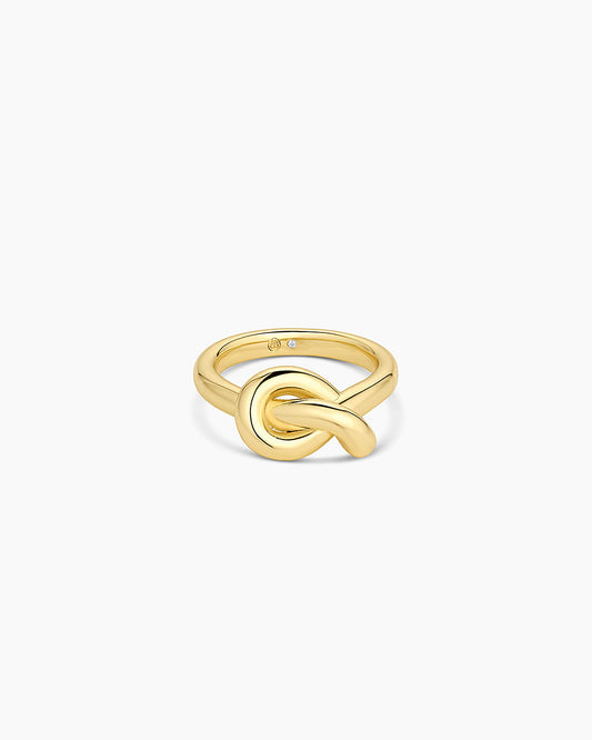 Infinity Knot Ring (size 5) || option::18K Gold Plated