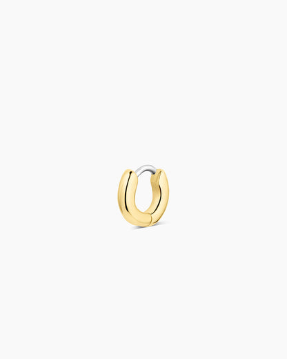 Lou Charm Huggie || option::18K Gold Plated