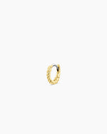 Crew Charm Huggie || option::18K Gold Plated