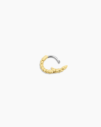 Crew Charm Huggie || option::18K Gold Plated