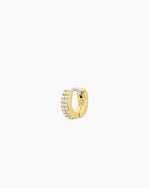 Wilder Shimmer Charm Huggie || option::18K Gold Plated