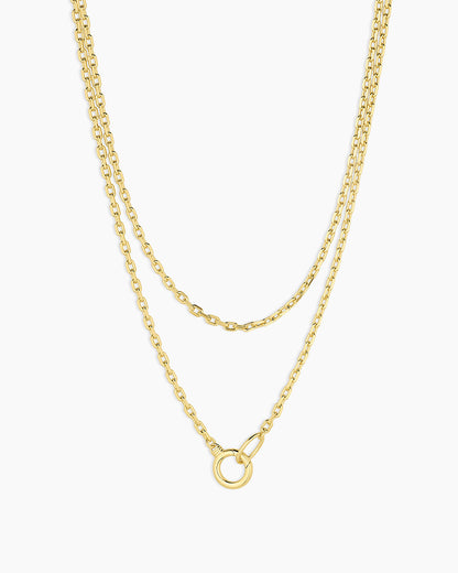 Asher Mini Necklace || option::18K Gold Plated