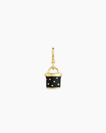 Padlock Stud Parker Charm || option::18K Gold Plated
