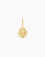 Fleur De Lis Coin Parker Charm || option::18K Gold Plated
