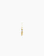 Shimmer Dagger Parker Charm || option::18K Gold Plated