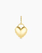Heart Statement Charm || option::18K Gold Plated