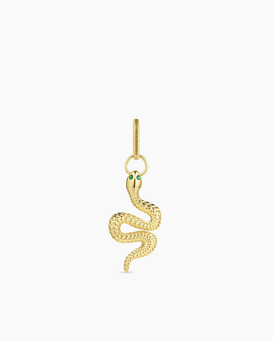 Snake Statement Charm || option::18K Gold Plated