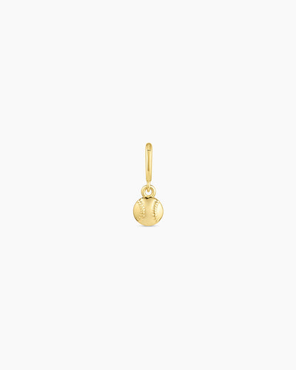 Varsity Parker Charm || option::18K Gold Plated, Baseball