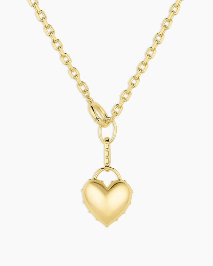 Asher Heart Necklace || option::18K Gold Plated