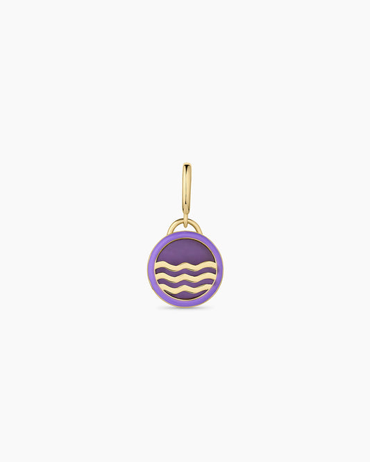 Power Gemstone Tranquility Parker Charm || option::18K Gold Plated