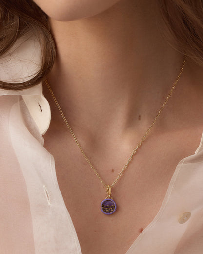 Power Gemstone Tranquility Parker Charm || option::18K Gold Plated