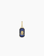 Power Gemstone Wisdom Parker Charm || option::18K Gold Plated