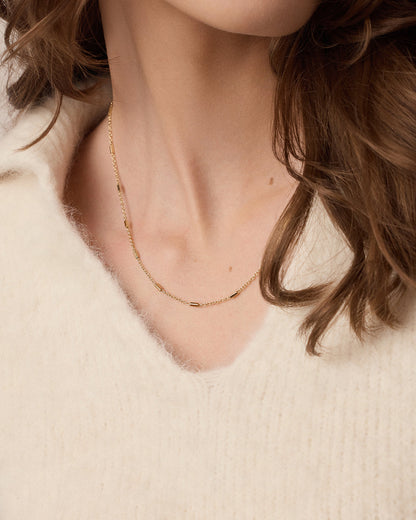 Tatum Necklace || option::19 in., 18K Gold Plated
