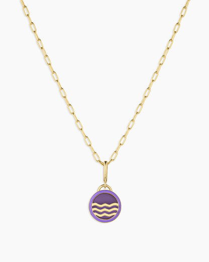 Power Gemstone Parker Charm Necklace Tranquility