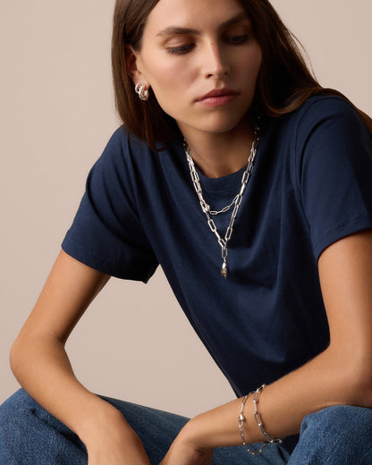 Heart Padlock Bracelet || option::Silver Plated