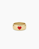Amour Helium Heart Statement Ring || option::18K Gold Plated