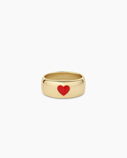 Amour Helium Heart Statement Ring || option::18K Gold Plated
