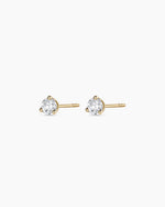 Lab Grown Diamond Solitaire Studs || option::14K Solid Gold, .25ct
