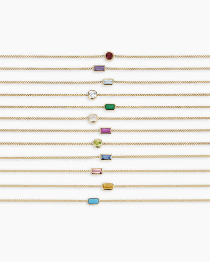 14K Gold Wilder Birthstone Bracelet | All birthstones