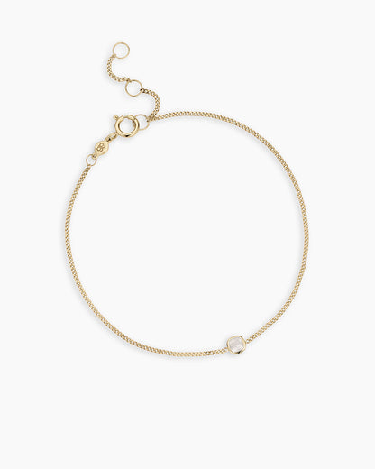 14k Gold Wilder Birthstone Bracelet