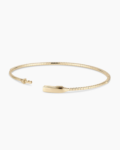 Diamond Melbourne Cuff || option::14K Solid Gold, 7 in.