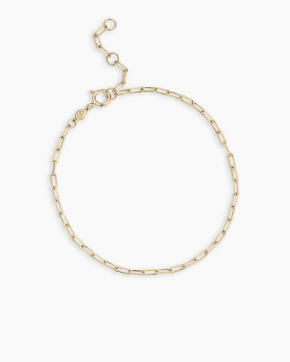 14K Gold Micro Mini Parker Bracelet || option::14K Solid Gold