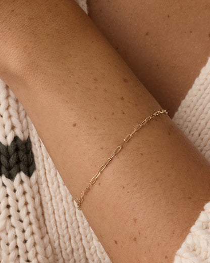 14K Gold Micro Mini Parker Bracelet || option::14K Solid Gold